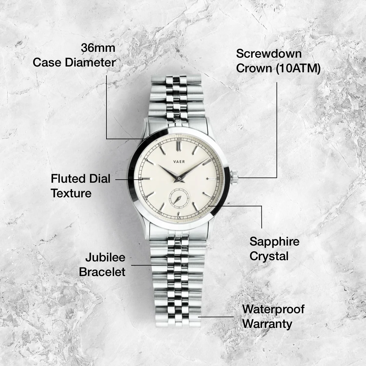 C1 Ceremony Cream - 36mm Quartz - Image 4