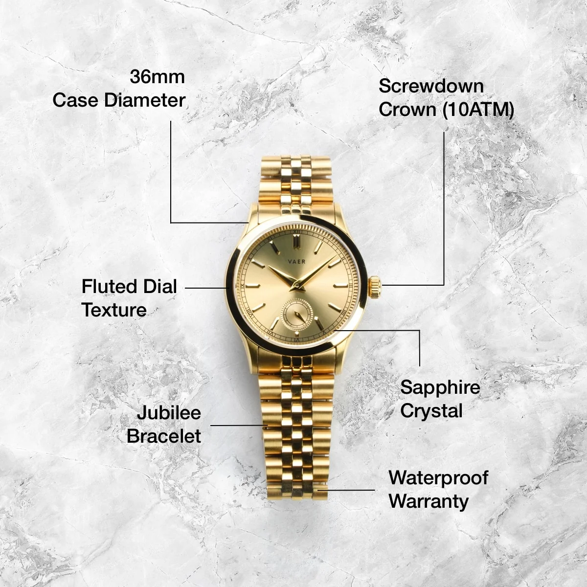 C1 Ceremony Gold - 34mm Quartz - Image 5