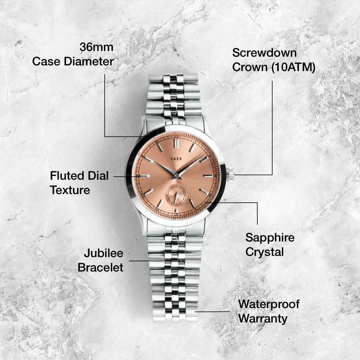C1 Ceremony Salmon - 36mm Quartz - Image 4