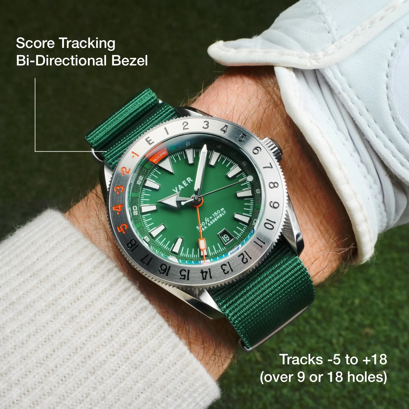 G2 Fairway GMT - 39mm USA Golf Watch - Image 5