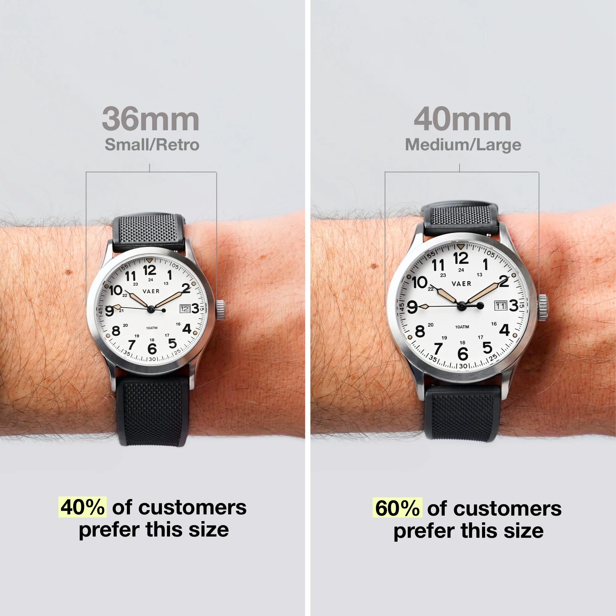 S5 Calendar Field White - 40mm Quartz - Image 3